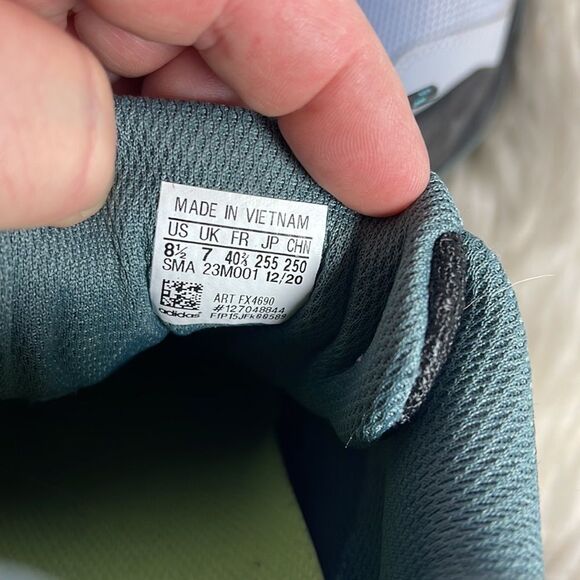 Adidas Terrex AX-3 GTX Halo NWOT Silver/Core Black/Acid Mint Outdoor Shoe Sz 8.5 - Picture 7 of 8